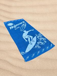 Plážová osuška modrá Surf 75x160 cm