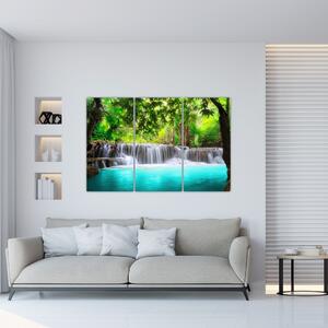Abstraktný obraz vodopádov (Obraz 120x80cm)