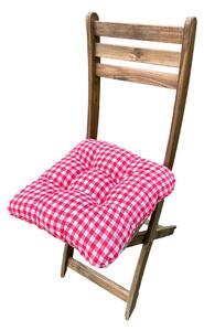 Podložka na stoličku - Kocka malá červená