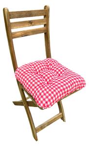 Podložka na stoličku - Kocka malá červená