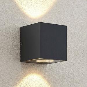 Vonkajšie nástenné svietidlo Arcchio Tassnim LED sivé 2-svetelné