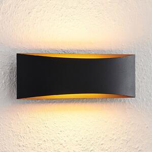Nástenné svietidlo Arcchio LED Jelle, 27 cm, čierne