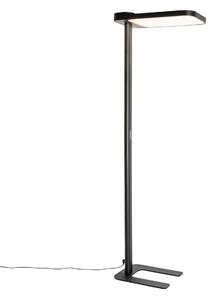 Denná stojaca lampa čierna vrátane LED a stmievača - Guzo