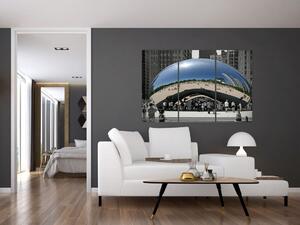 Centrum Chicago - moderný obraz (Obraz 120x80cm)