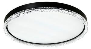 Kruhový LED plafón REGI čierny 60 cm