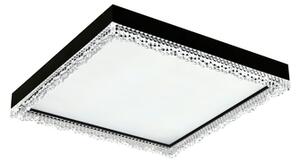 Štvorcový LED plafón REGI čierny 45,8 cm