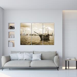 Obraz plachetnica na mori (Obraz 120x80cm)