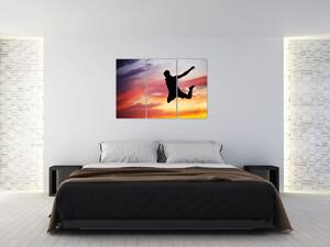 Obraz skákajúceho muža (Obraz 120x80cm)