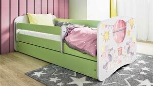 POSTEĽ PRE DETI A MLÁDEŽ 80/160 cm, zelená, biela MID.YOU - Detské izby, Online Only