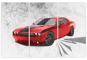 Dodge Challenger - obraz autá (Obraz 120x80cm)