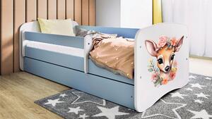 POSTEĽ PRE DETI A MLÁDEŽ 80/160 cm, modrá, biela MID.YOU - Detské izby, Online Only