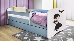 POSTEĽ PRE DETI A MLÁDEŽ 80/160 cm, modrá, biela MID.YOU - Detské izby, Online Only