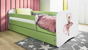 POSTEĽ PRE DETI A MLÁDEŽ 80/160 cm, zelená, biela MID.YOU - Detské izby, Online Only