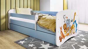 POSTEĽ PRE DETI A MLÁDEŽ 80/160 cm, modrá, biela MID.YOU - Detské izby, Online Only