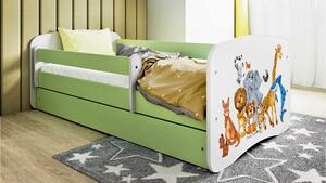POSTEĽ PRE DETI A MLÁDEŽ 80/160 cm, zelená, biela MID.YOU - Detské izby, Online Only