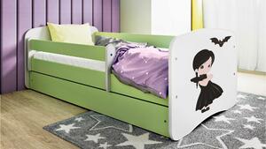 POSTEĽ PRE DETI A MLÁDEŽ 80/160 cm, zelená, biela MID.YOU - Detské izby, Online Only