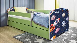 POSTEĽ PRE DETI A MLÁDEŽ 80/160 cm, zelená, biela MID.YOU - Detské izby, Online Only