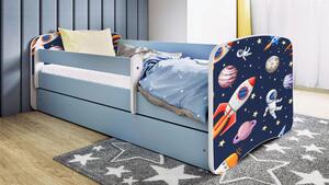 POSTEĽ PRE DETI A MLÁDEŽ 80/160 cm, modrá, biela MID.YOU - Detské izby, Online Only