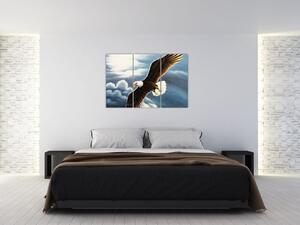 Obraz letiaceho orla (Obraz 120x80cm)