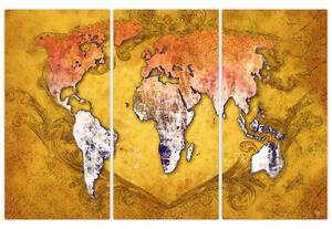 Obraz mapy sveta (Obraz 120x80cm)