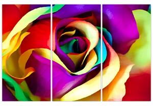 Abstraktný obraz ruže (Obraz 120x80cm)