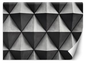 Fototapeta, Geometrické trojúhelníky 3D - 450x315 cm