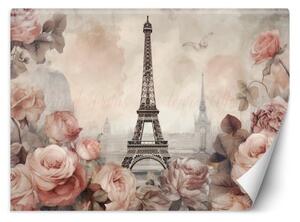 Fototapeta, Eiffelova věž Shabby Chic - 150x105 cm