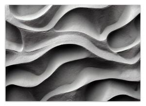 Fototapeta, Betonové vlny 3D - 100x70 cm