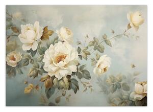 Fototapeta, Vintage jarní květiny - 100x70 cm