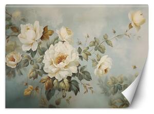 Fototapeta, Vintage jarní květiny - 200x140 cm