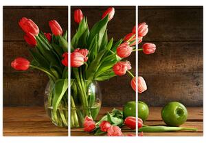 Obraz tulipánov vo váze (Obraz 120x80cm)