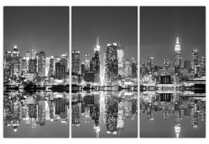Pohľad na nočné mesto - obraz (Obraz 120x80cm)