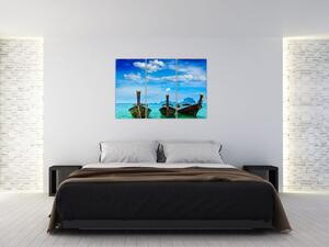 Loďky na mori, obraz (Obraz 120x80cm)