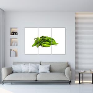 Zelené papričky - obraz (Obraz 120x80cm)