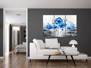 Modré vlčie maky, obraz (Obraz 120x80cm)