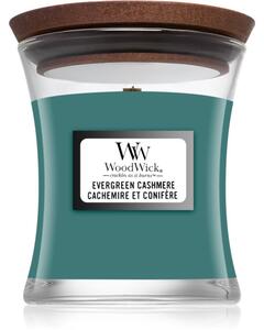 Woodwick Evergreen Cashmere vonná sviečka 85 g