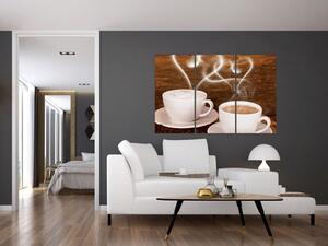 Kávové šálky - obrazy (Obraz 120x80cm)