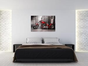 Obraz červené motorky (Obraz 120x80cm)