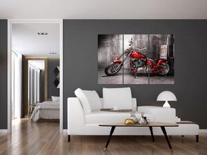 Obraz červené motorky (Obraz 120x80cm)