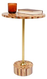 Domero príručný stolík hnedý Ø40 cm