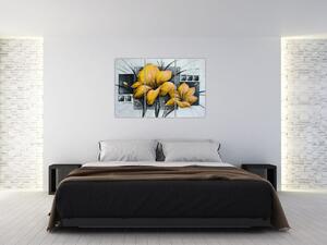 Obraz žlté kvety (Obraz 120x80cm)