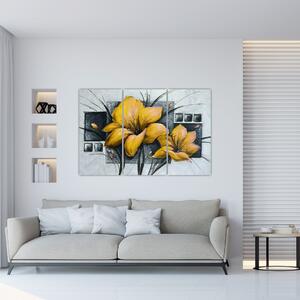 Obraz žlté kvety (Obraz 120x80cm)