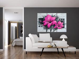 Obraz ružové kvety (Obraz 120x80cm)