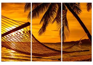 Západ slnka na pláži, obraz (Obraz 120x80cm)