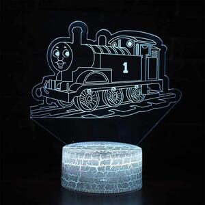 3Dmix 3DL-DRGB003 – 3D LED nočná lampa - Vlak Tomáš (Dual RGB)