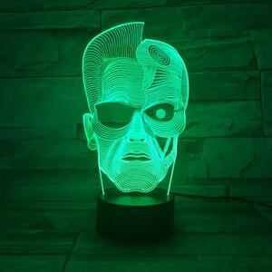 3Dmix 3DL-DRGB006 – 3D LED nočná lampa - Terminátor (Dual RGB)