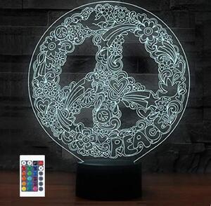 3Dmix 3DL-DFS002 – 3D LED nočná lampa - Hippies (Aroma)