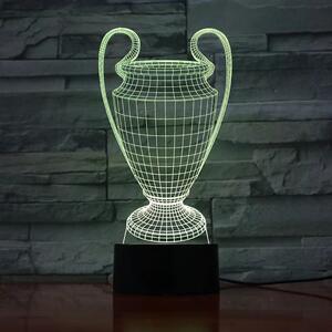 3Dmix 3DL-SL020 – 3D LED nočná lampa - Pohár pre víťazov (Trofej) (Solar)
