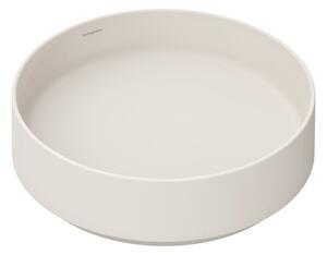 Umývadlo Hansgrohe Xuniva Evo S 40x40 cm písková matná béžová mat bez otvoru pre batériu, bez prepadu 60323780
