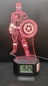 3Dmix 3DL-BSC034 – 3D LED nočná lampa - Kapitán Amerika (Captain America)